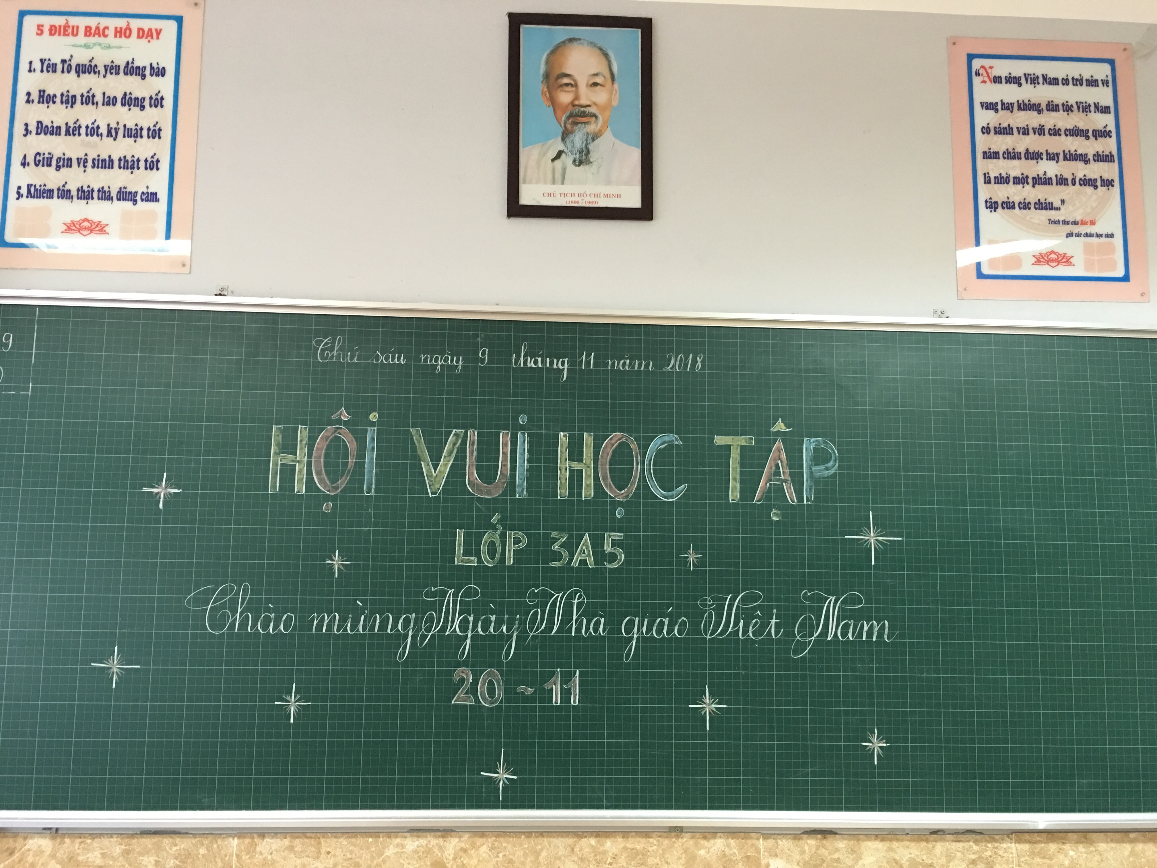 Giờ học tốt chào mừng 20.11