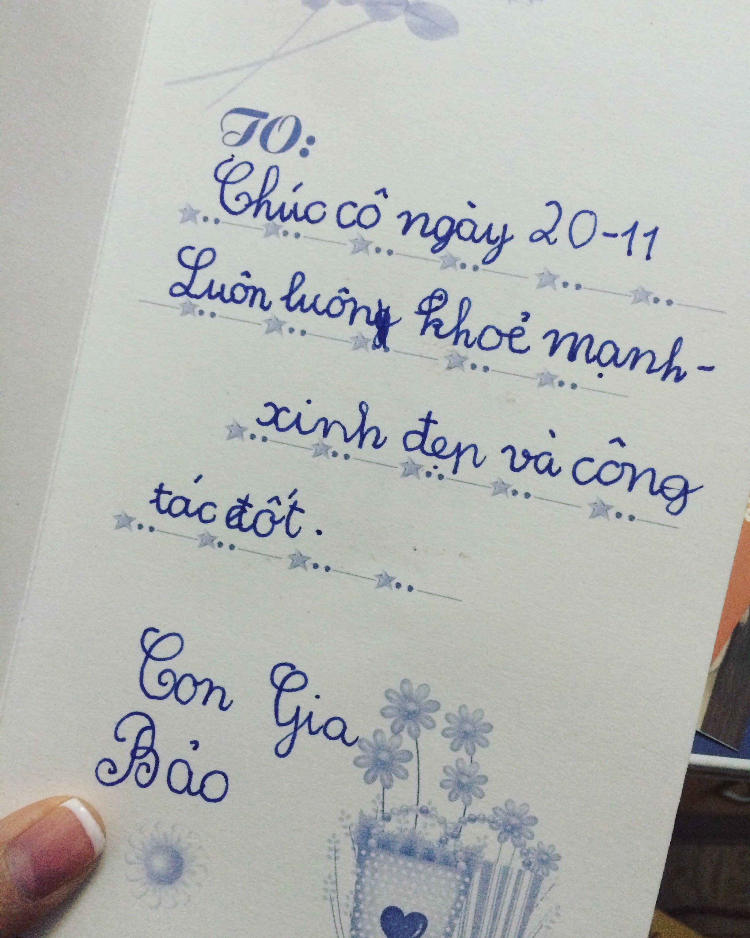 Cảm nghĩ ngày 20.11