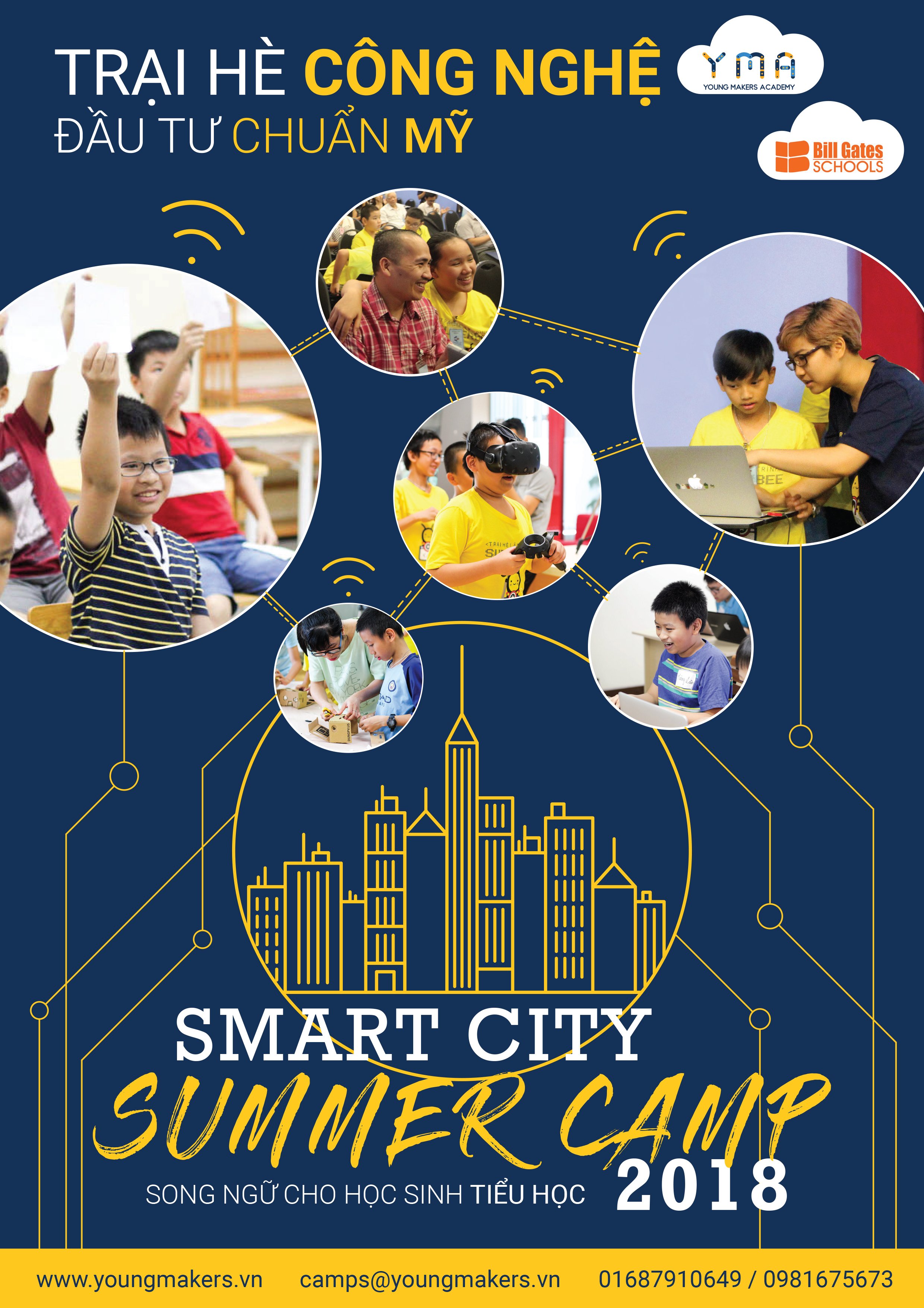 ĐẦU TIÊN TẠI BILL GATES SCHOOLS, TRẠI HÈ CÔNG NGHỆ SMART CITY 2018
