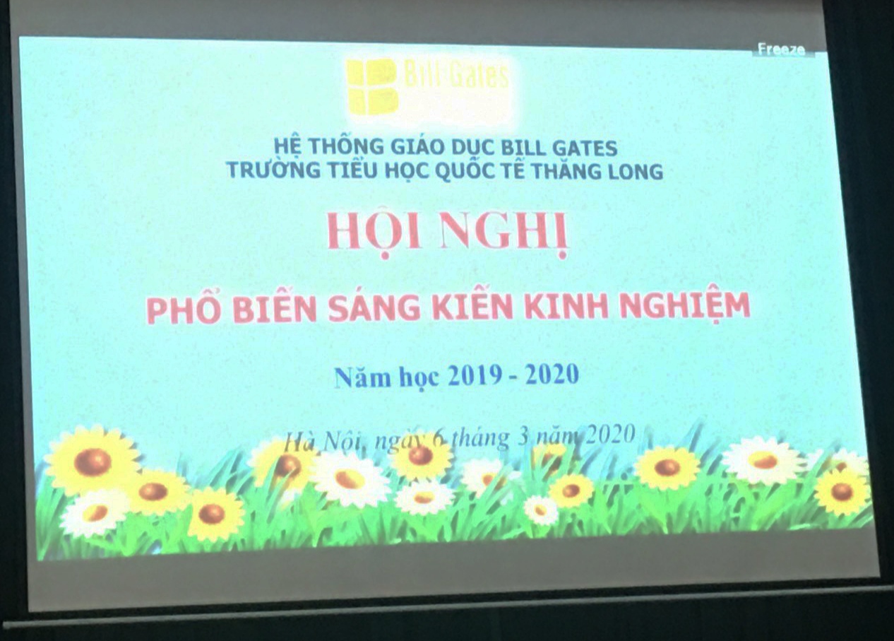 Hội nghị phổ biến Sáng kiến kinh nghiệm
