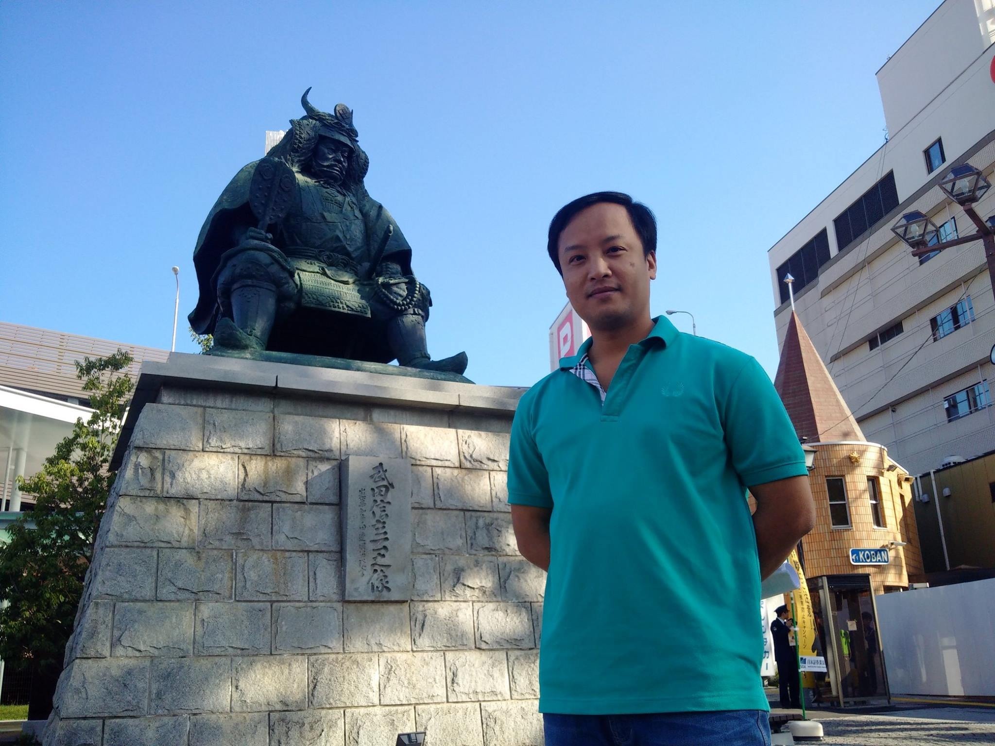 Nhật Bản - Tượng tướng quân Takeda Shingen