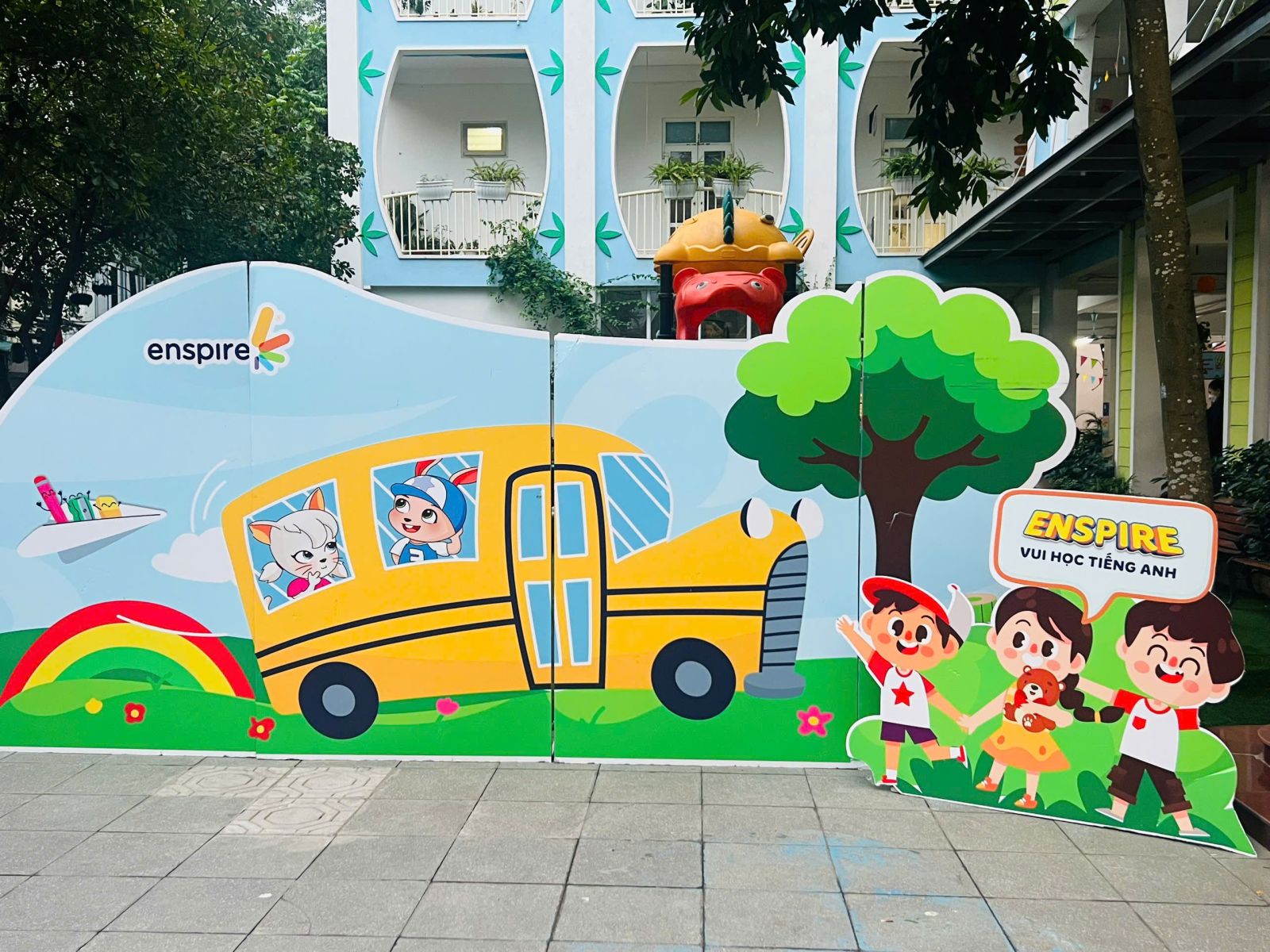 Trường mầm non Tứ Liên hoàn tất công tác chuẩn bị cho Ngày hội Tiếng Anh Enspire