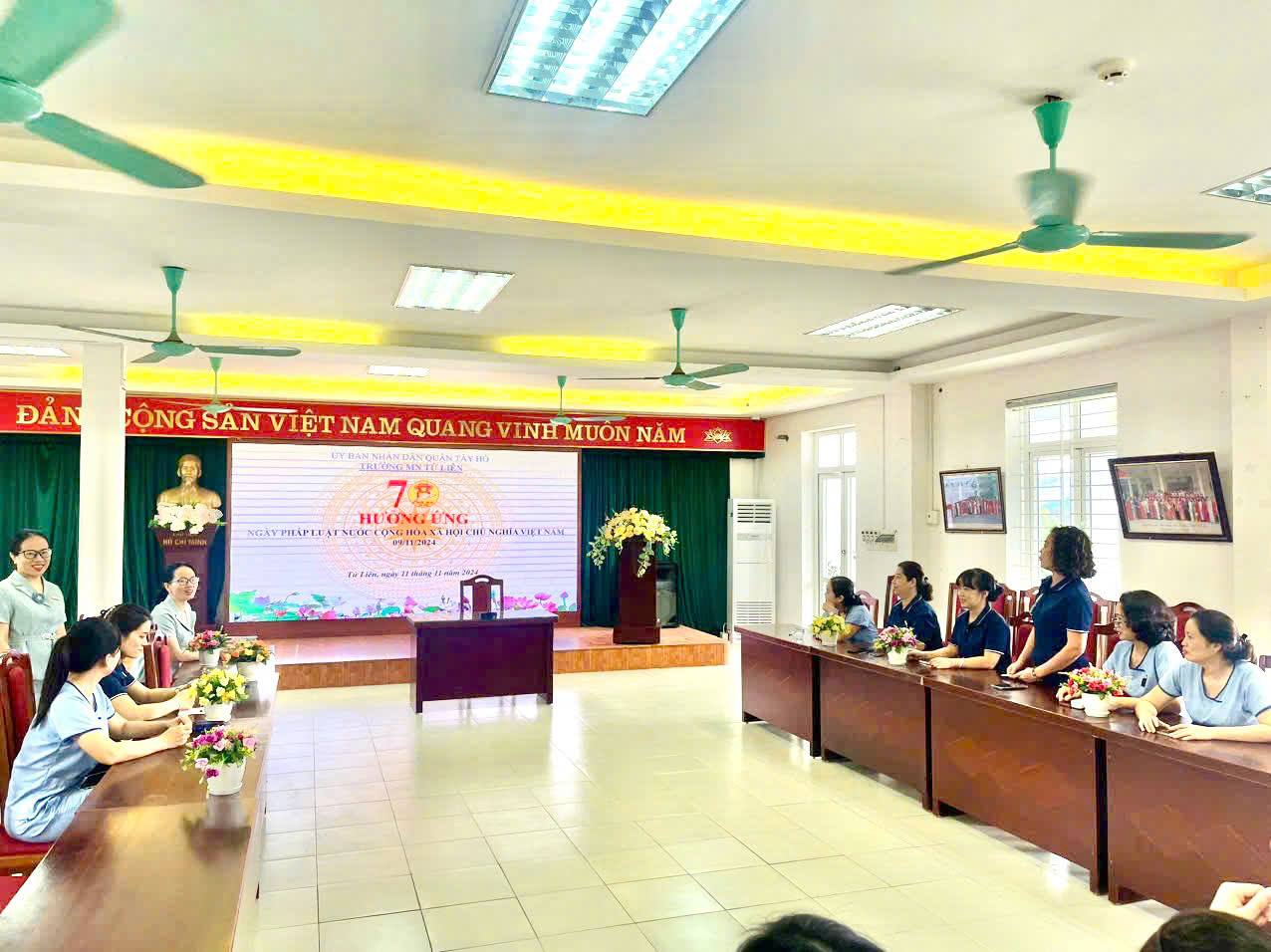 Trường Mầm non Tứ Liên Tích Cực Hưởng Ứng Ngày Pháp Luật Việt Nam