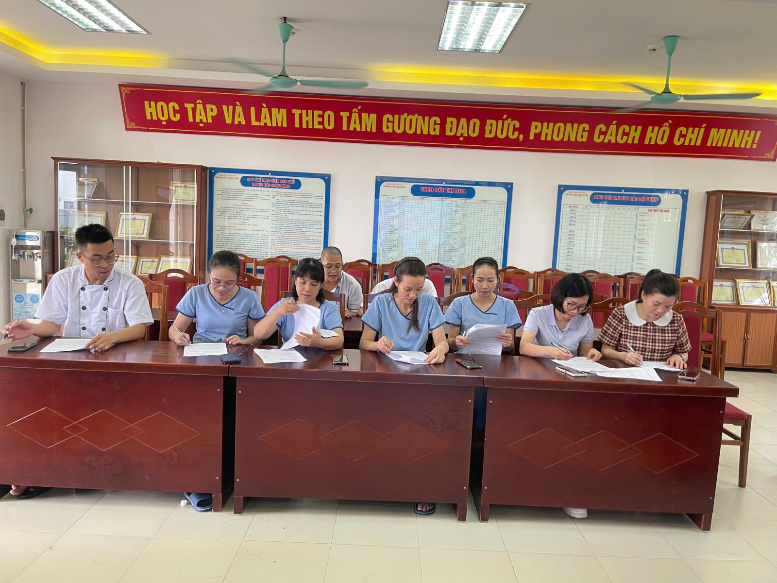 👩🍳 TRƯỜNG MẦM NON TỨ LIÊN TỔ CHỨC BỒI DƯỠNG KIẾN THỨC AN TOÀN THỰC PHẨM CHO GIÁO VIÊN-NHÂN VIÊN LÀM CÔNG TÁC BÁN TRÚ NĂM HỌC 2024-2025 🫕🧆🍱
