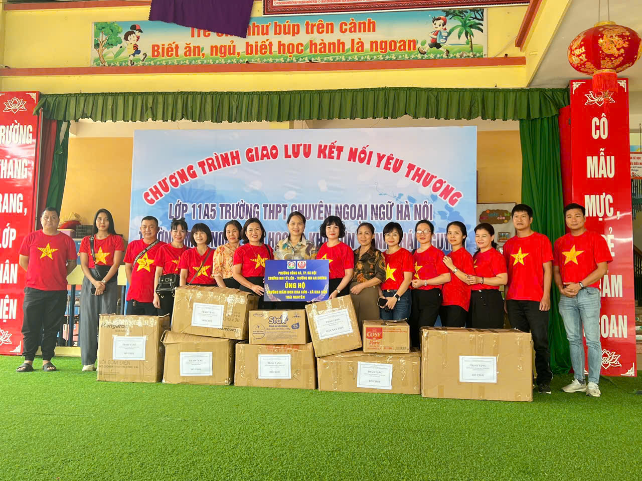 TRƯỜNG MẦM NON TỨ LIÊN - LAN TỎA YÊU THƯƠNG, HƯỚNG VỀ ĐỒNG BÀO VÙNG BÃO LŨ