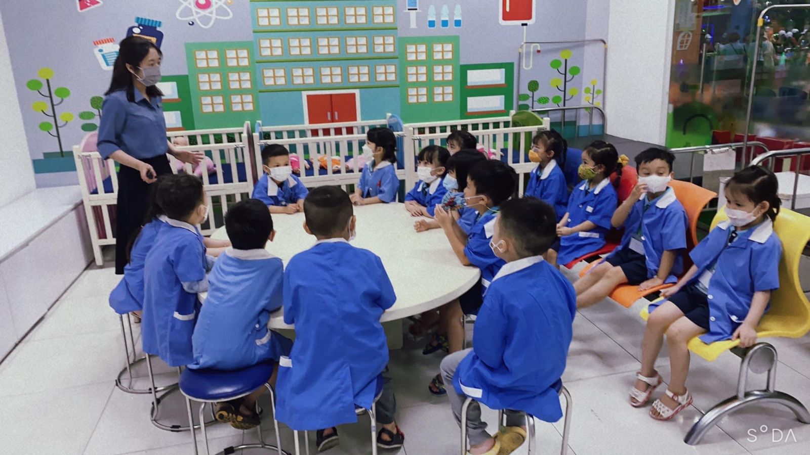 Hoạt động trải nghiệm của các con học sinh tại khu vui chơi Time City