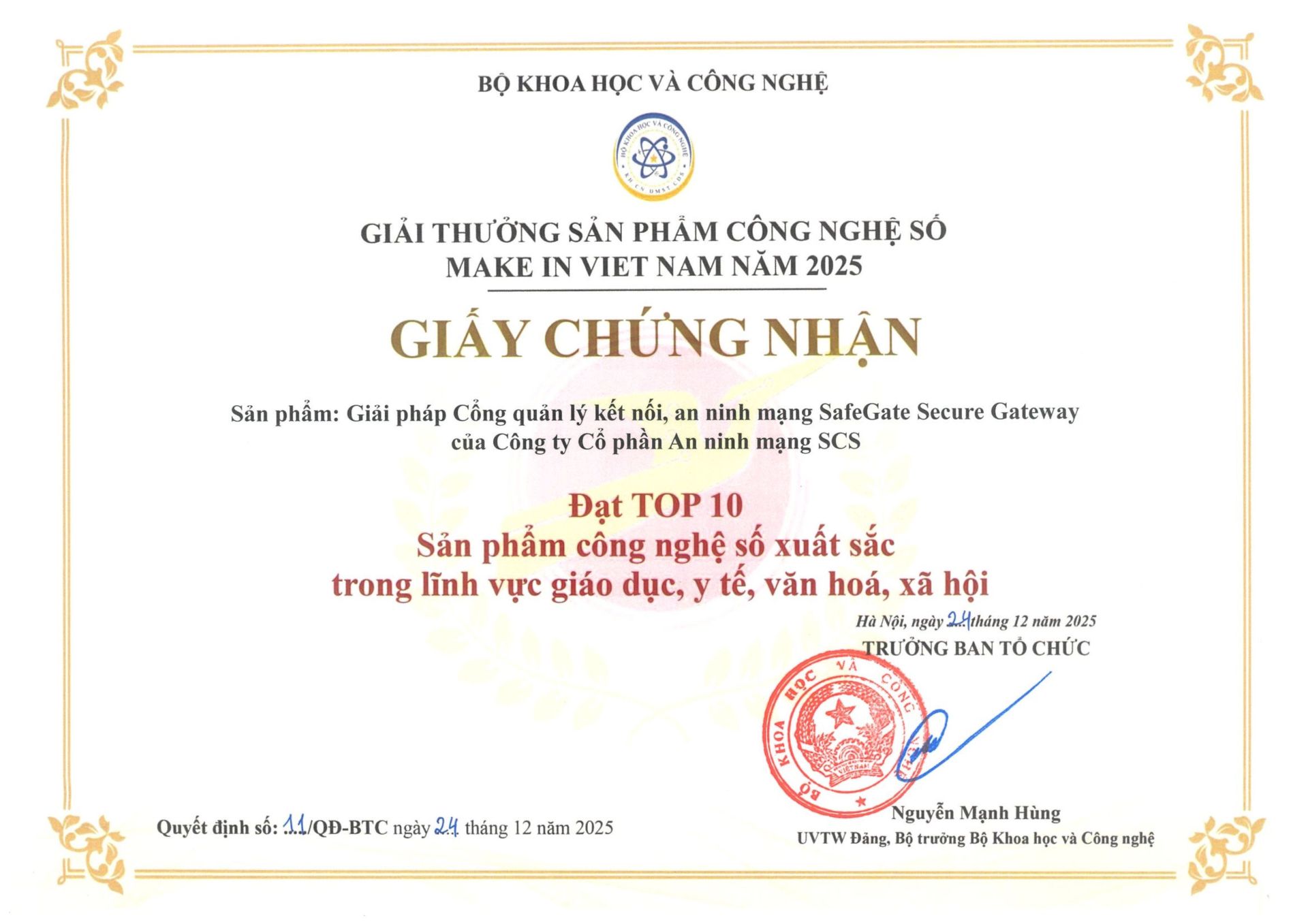 Top 10 Make in Vietnam 2025