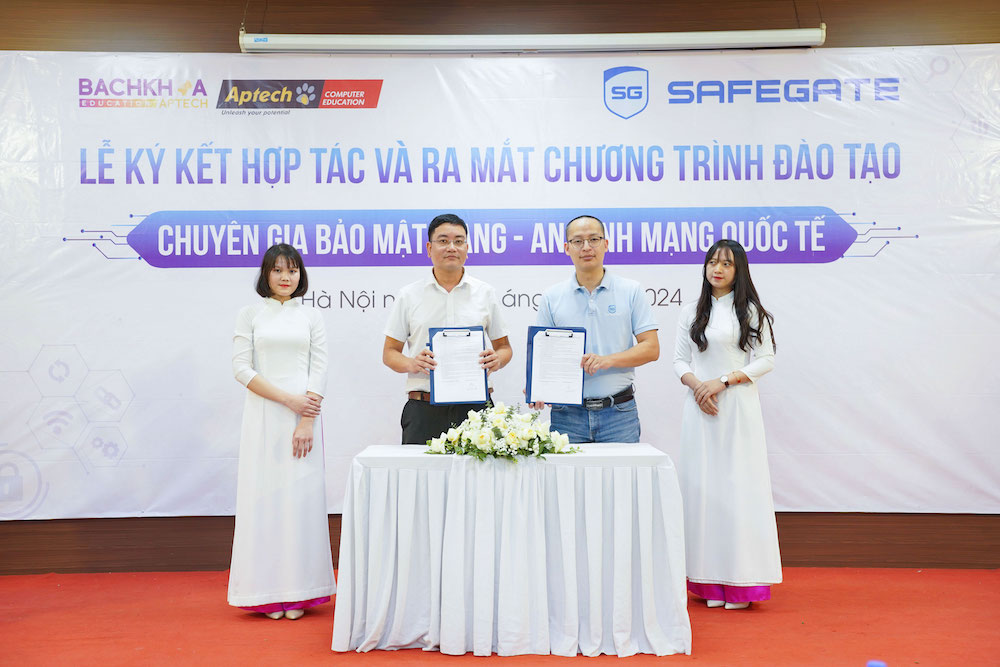 SafeGate và Bachkhoa-Aptech ký hợp tác đào tạo nhân lực an ninh mạng