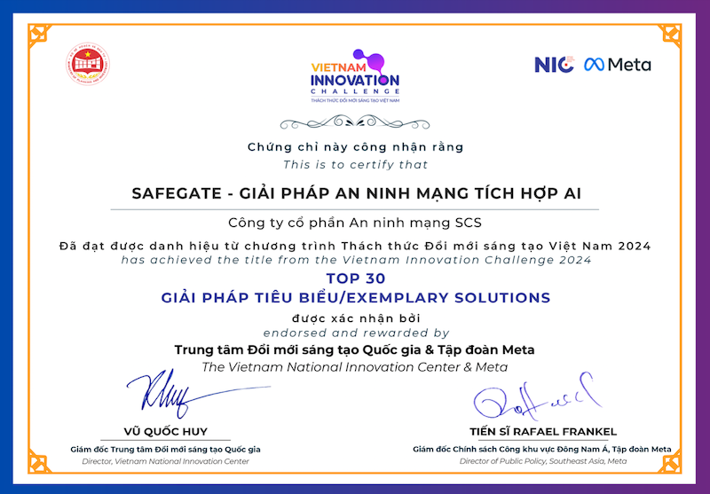 Top 30 Outstanding Solutions in the Vietnam Innovation Challenge 2024.