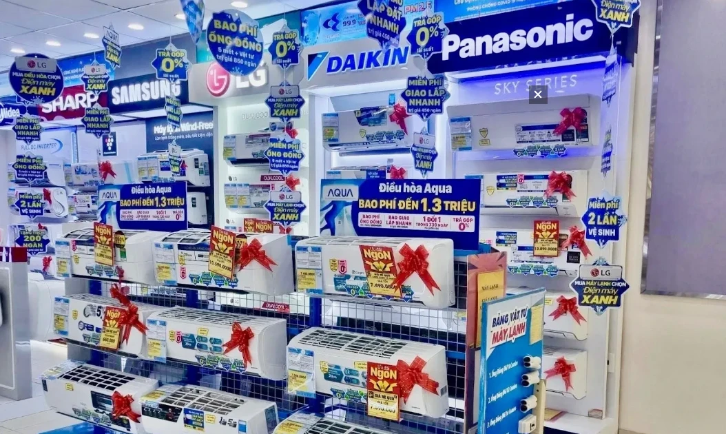 Nắng nóng phủ rộng, doanh số bán máy lạnh tại Điện Máy Xanh tăng gấp rưỡi