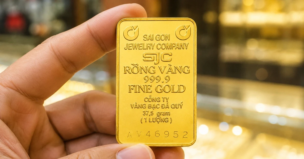 Giá vàng SJC tăng 1 triệu đồng/lượng