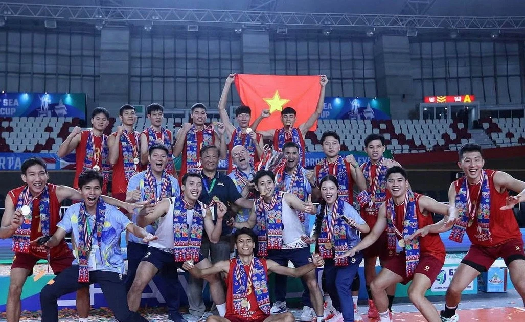 Đánh bại Thái Lan, Việt Nam vô địch bóng chuyền nam Đông Nam Á