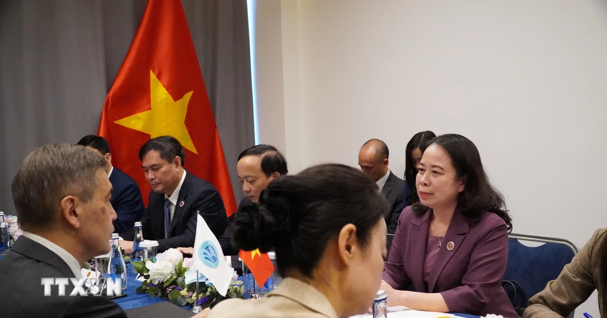 Phó Chủ tịch nước Võ Thị Ánh Xuân tiếp Tổng Thư ký SCO và gặp Tổng thống Kyrgyzstan