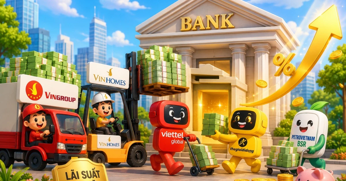 Vingroup, Vinhomes, Viettel Global, MWG, BSR đem “núi tiền” gửi ngân hàng lấy lãi