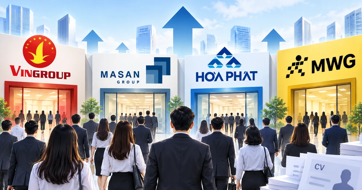 Vingroup, Masan, Hòa Phát, MWG tăng mạnh nhân sự, có công ty bổ sung hơn 2.500 người trong 6 tháng