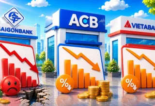 Saigonbank báo lỗ, lợi nhuận ACB và VietABank giảm hai con số