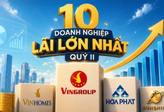 10 doanh nghiệp lãi lớn nhất quý II: Vinhomes dẫn đầu, xếp sau là Vingroup, BSR, Hòa Phát