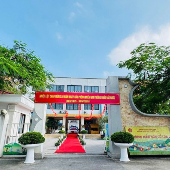 CỔNG TRƯỜNG XANH - TRƯỜNG MẦM NON CỔ LOA