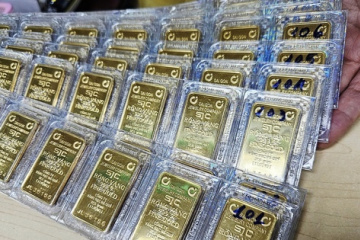 Cuối ngày 23-6, giá vàng miếng SJC, vàng nhẫn tiếp tục rớt mạnh