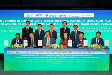 VPBank cùng 15 định chế tài chính quốc tế ký kết khoản vay hợp vốn liên kết bền vững đầu tiên trị giá 1.44 tỷ USD