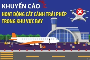 Khuyến cáo hoạt động cất cánh trái phép trong khu vực bay