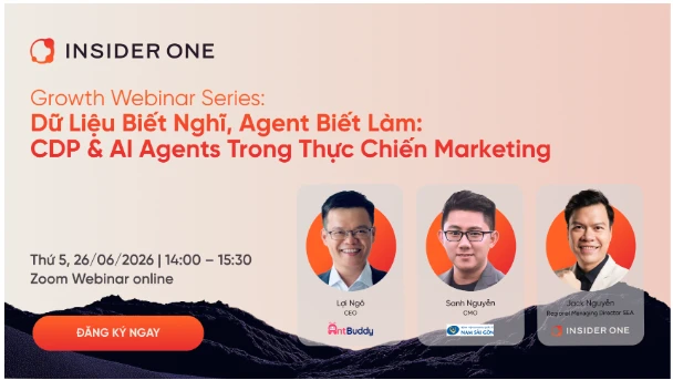 Insider One tổ chức Webinar về CDP & AI Agents cho doanh nghiệp dịch vụ Việt Nam