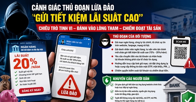 Bẫy lừa đảo gửi tiết kiệm lãi suất cao giăng khắp mạng xã hội