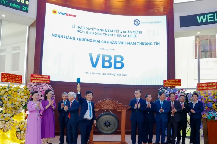 Cổ phiếu VietBank chính thức niêm yết trên HOSE