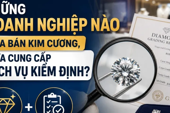 PNJ và những doanh nghiệp vừa bán kim cương, vừa kiểm định đá quý