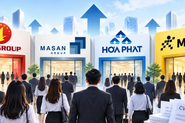 Vingroup, Masan, Hòa Phát, MWG tăng mạnh nhân sự, có công ty bổ sung hơn 2.500 người trong 6 tháng