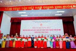 “Tổng kết Hội thi Giáo viên dạy giỏi cấp mầm non Thành phố Hà Nội, năm học 2022-2023”