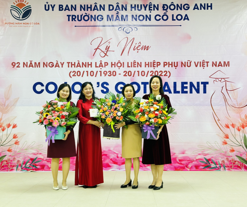 KỶ NIỆM 92 NĂM THÀNH LẬP HỘI LHPN VIỆT NAM- TRƯỜNG MẦM NON CỔ LOA ĐÃ TỔ CHỨC: HỘI THI " CỔ LOA GOTTALENT"