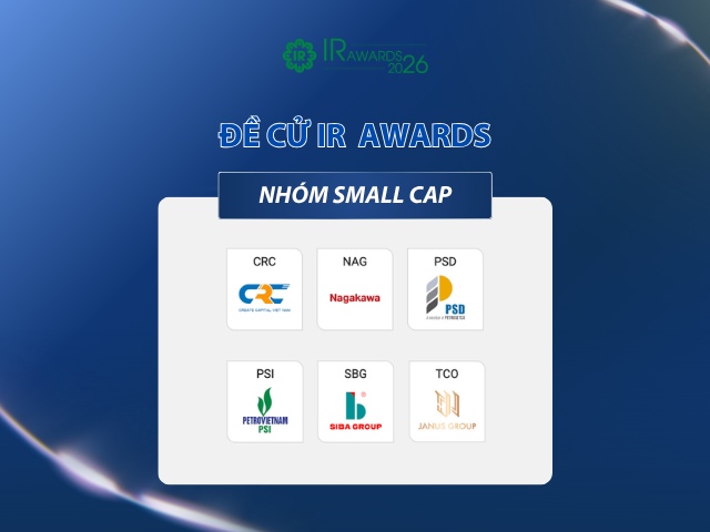 Các doanh nghiệp Small Cap được đề cử IR Awards 2026