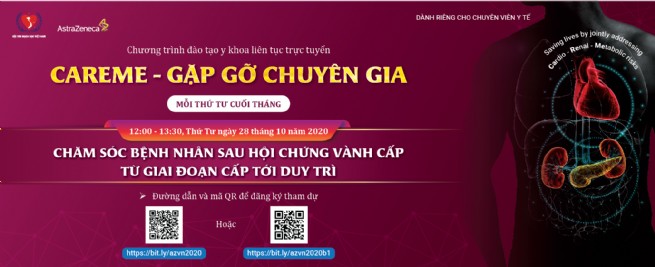 Chương trình đào tạo y khoa liên tục trực tuyến “CAREME - Gặp gỡ chuyên gia“ - Kỳ 6