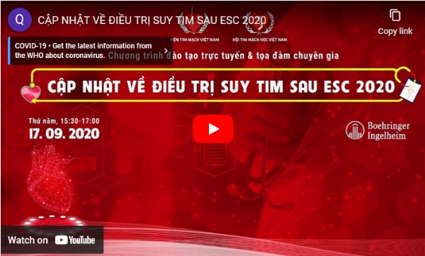 Cập nhật về điều trị suy tim sau ESC 2020