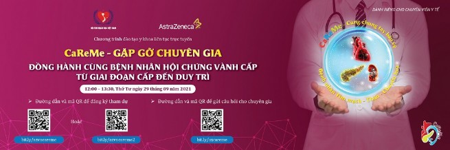 Chương trình đào tạo y khoa liên tục trực tuyến “CaReMe - Gặp gỡ chuyên gia“ - Kỳ 4 năm 2021