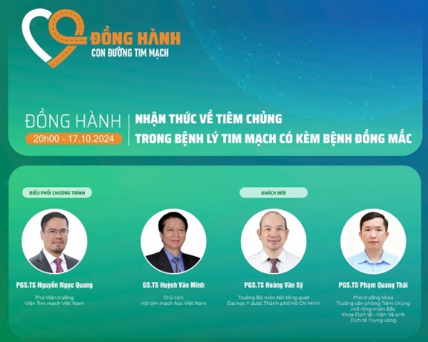 Số 2 - ĐỒNG HÀNH CON ĐƯỜNG TIM MẠCH | NHẬN THỨC VỀ TIÊM CHỦNG TRONG BỆNH LÝ TM CÓ KÈM BỆNH ĐỒNG MẮC