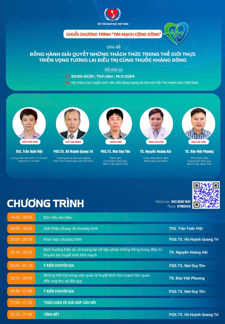 Đồng hành giải quyết những thách thức trong thế giới thực - Triển vọng tương lai điều trị cùng thuốc kháng đông