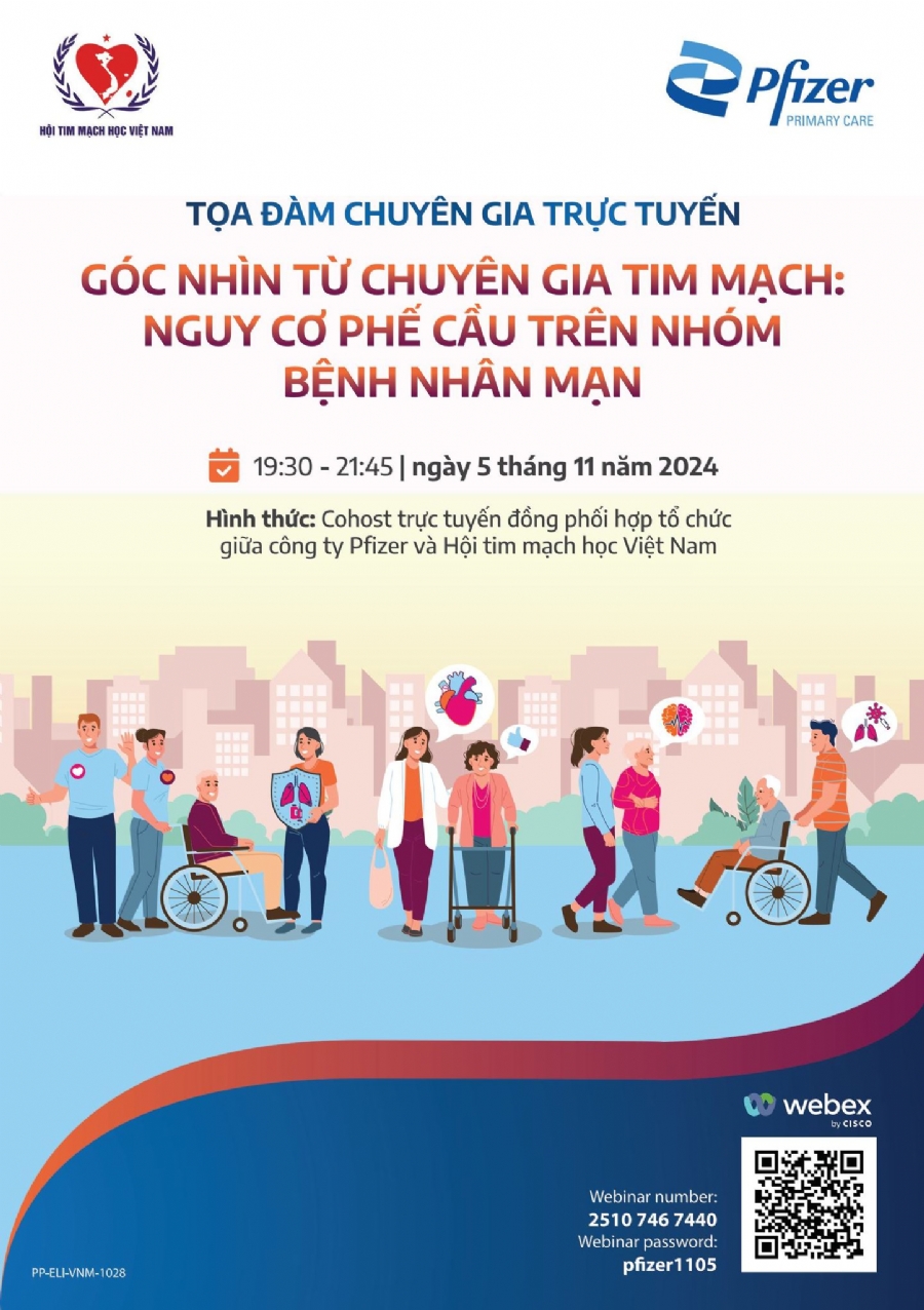 Góc nhìn từ chuyên gia tim mạch: nguy cơ phế cầu trên nhóm bệnh nhân mạn