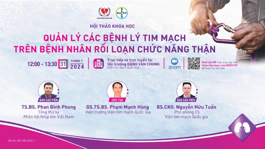 QUẢN LÝ CÁC BỆNH LÝ TIM MẠCH TRÊN BỆNH NHÂN RỒI LOẠN CHỨC NĂNG THẬN