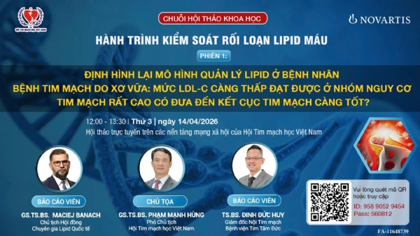 CHUỖI HỘI THẢO KHOA HỌC: HÀNH TRÌNH KIỂM SOÁT RỐI LOẠN LIPID MÁU