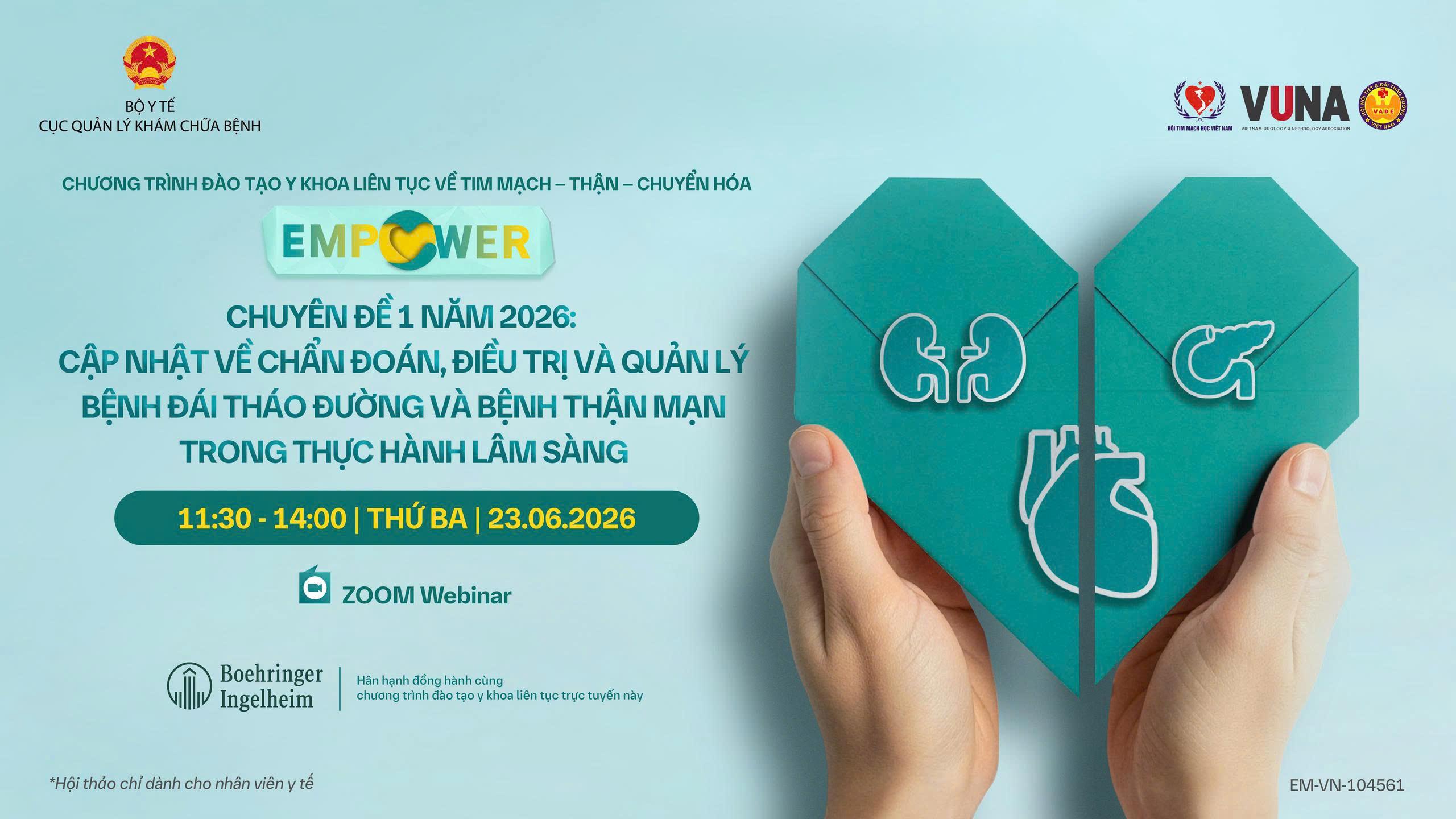 Chương trình đào tạo Y khoa liên tục về Tim mạch - Thận - Chuyển hóa