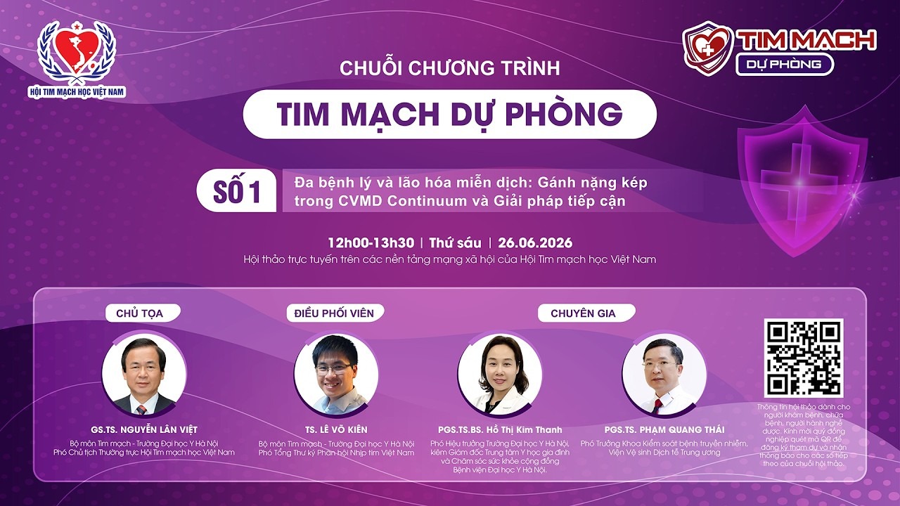 Chuỗi trương trình tim mạch dự phòng: Số 1 - Đa bệnh lý và lão hóa miễn dịch